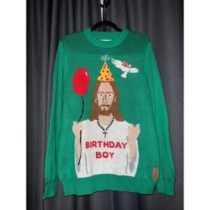 Ugly Christmas Sweater Xmas Size Medium Tipsy Elves Jesus